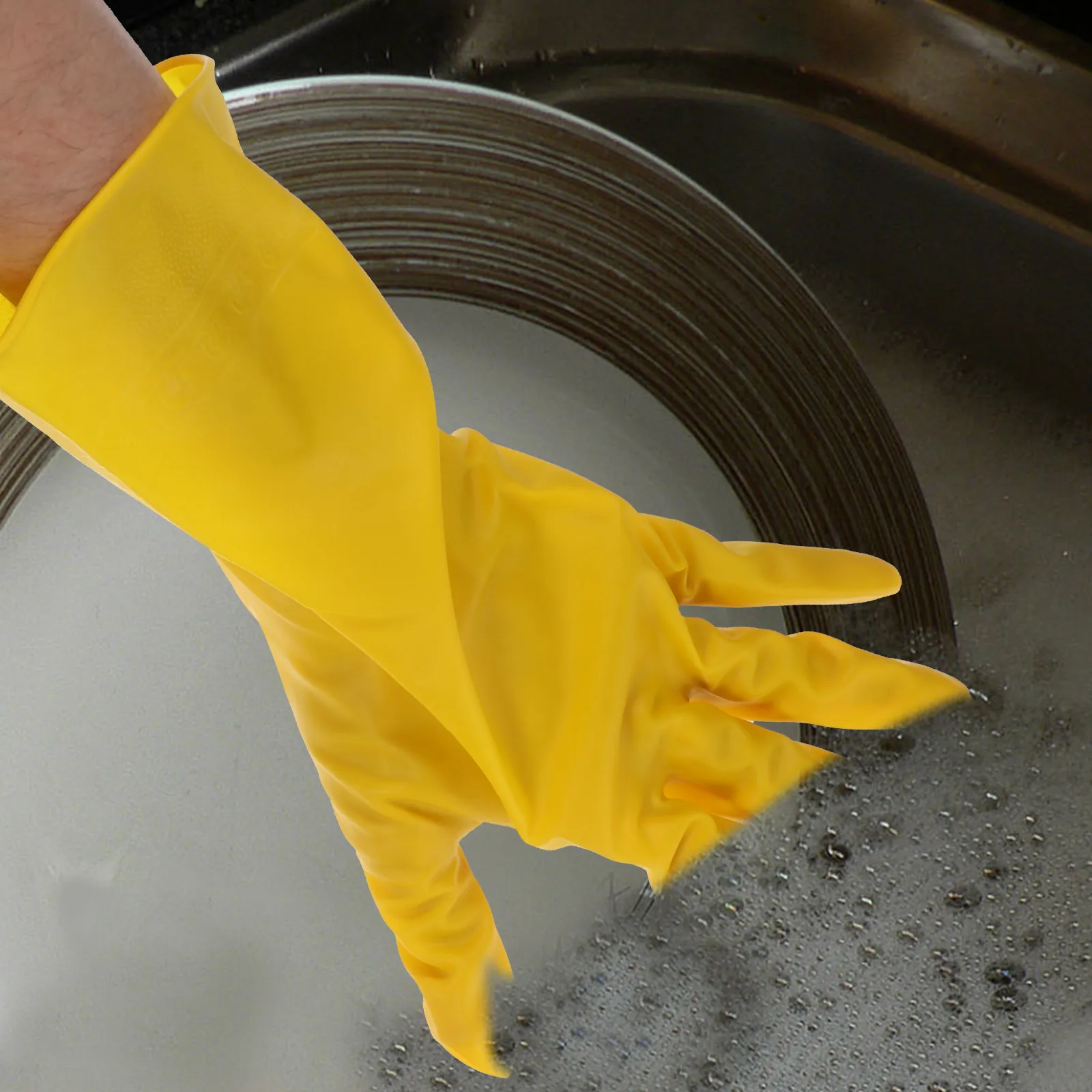 2 Pairs Thickened Cleaning Gloves Kitchen Reusable PVC Dish Washing Non Slip Flexible Textured Surface Gloves Household Tools
2 Pairs Thickened Cleaning Gloves Kitchen Reusable PVC Dish Washing Non Slip Flexible Textured Surface Gloves Household Tools