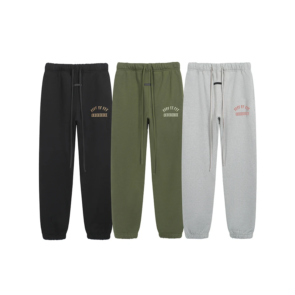 Fashion Streetwear Double Line Letter Print Sweatpant Top Quality Thick Fleece Drawstring Casual Pant Men Women Loose Sweatpants
Fashion Streetwear Double Line Letter Print Sweatpant Top Quality Thick Fleece Drawstring Casual Pant Men Women Loose Sweatpants
