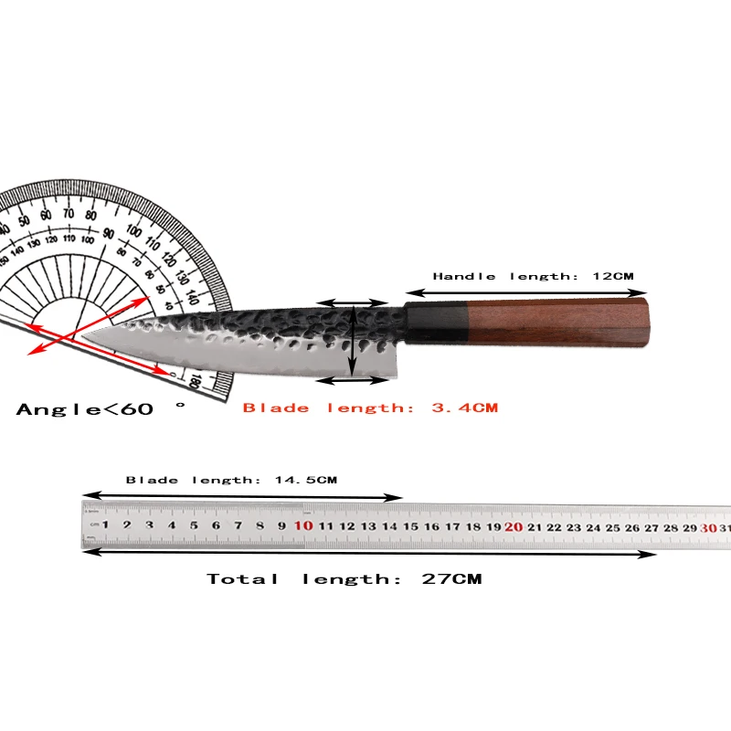 8Cr17MoV steel core blade 5.5-inch kitchen chef professional cooking EDC tool outdoor camping fruit cutting tool
8Cr17MoV steel core blade 5.5-inch kitchen chef professional cooking EDC tool outdoor camping fruit cutting tool