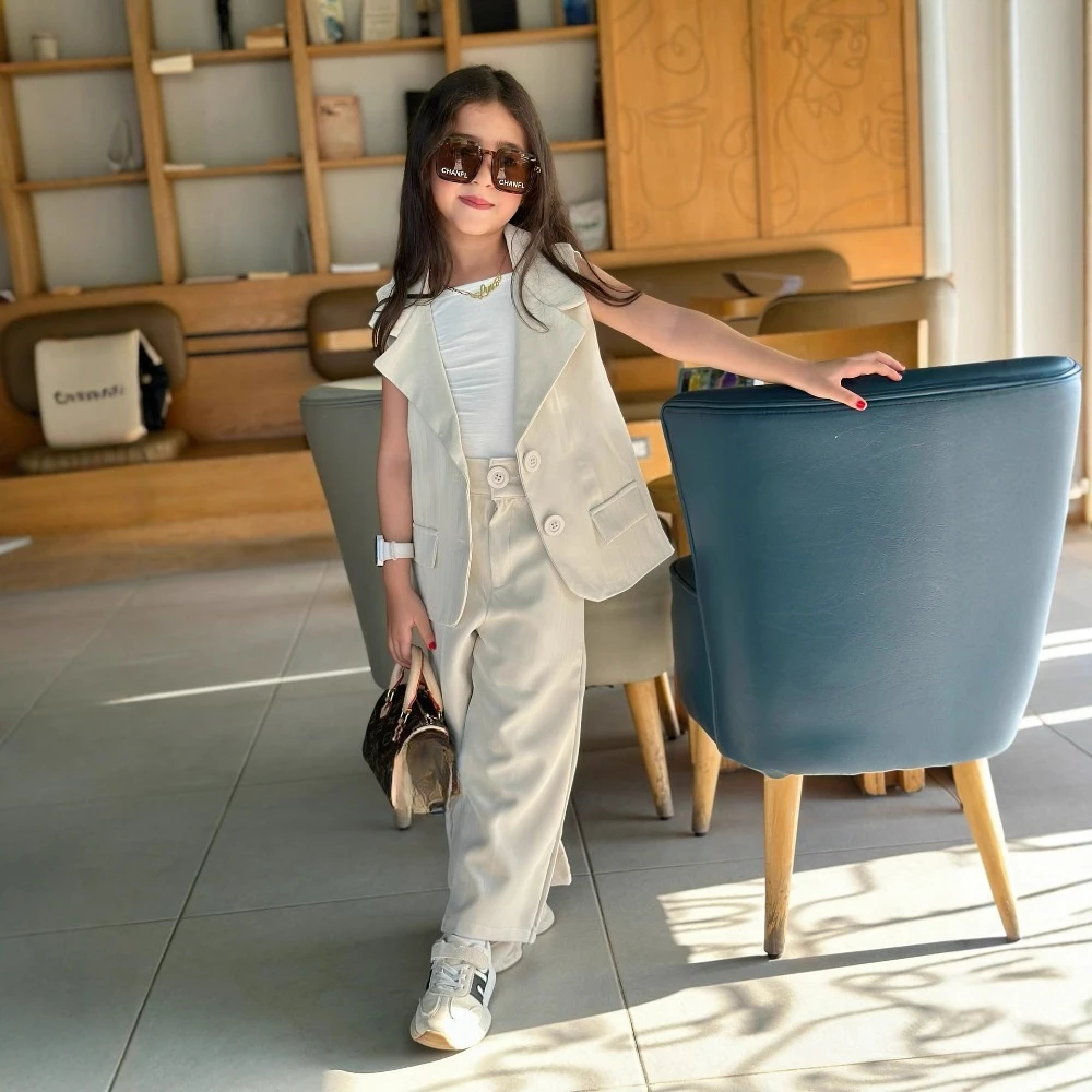 Новинка: Комплект из 2 предметов для девочек на весну-осень | Полосатый жилет и повседневные брюки-блейзер | Детский костюм для роста 90-140 см
Новинка: Комплект из 2 предметов для девочек на весну-осень | Полосатый жилет и повседневные брюки-блейзер | Детский костюм для роста 90-140 см