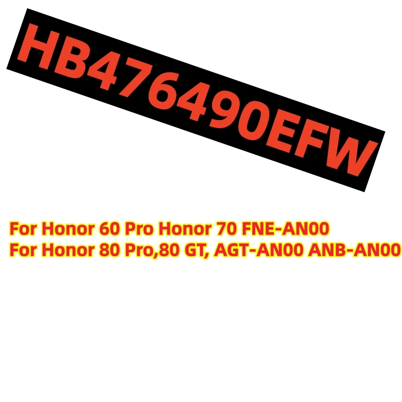 100%New HB476490EFW 4000mAh Battery For Huawei Nova 9 Pro For Honor 50 Pro Batteries Bateria Batterij +Free Tools Fast Shipping
100%New HB476490EFW 4000mAh Battery For Huawei Nova 9 Pro For Honor 50 Pro Batteries Bateria Batterij +Free Tools Fast Shipping
