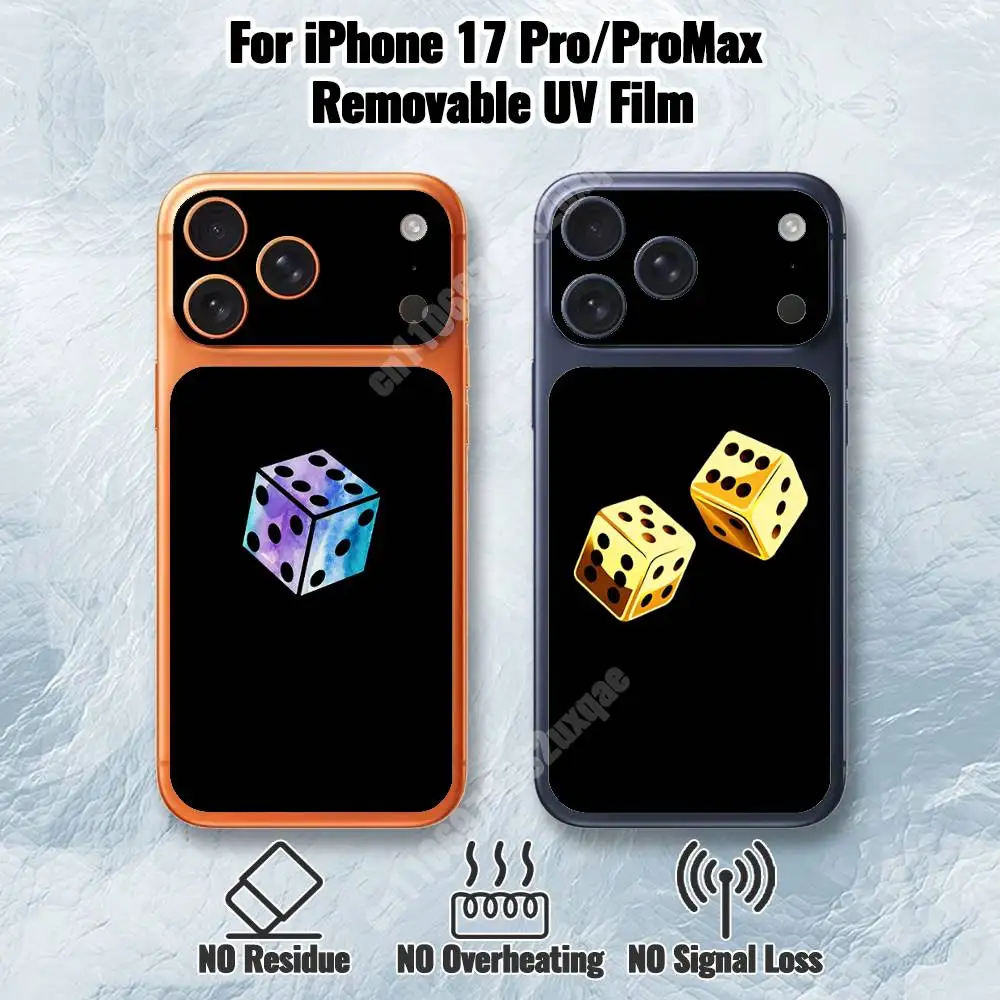 Casino Game Lucky Dice Removable UV Film for iPhone 17 Pro 17 ProMax Protective Sticker
Casino Game Lucky Dice Removable UV Film for iPhone 17 Pro 17 ProMax Protective Sticker