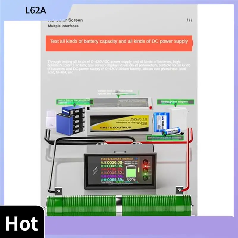 L62A DC 0-420V 300A Wifi Electric Energy Meter Battery Capacity Tester DC Current Voltage Power Meter With Relay Module
L62A DC 0-420V 300A Wifi Electric Energy Meter Battery Capacity Tester DC Current Voltage Power Meter With Relay Module