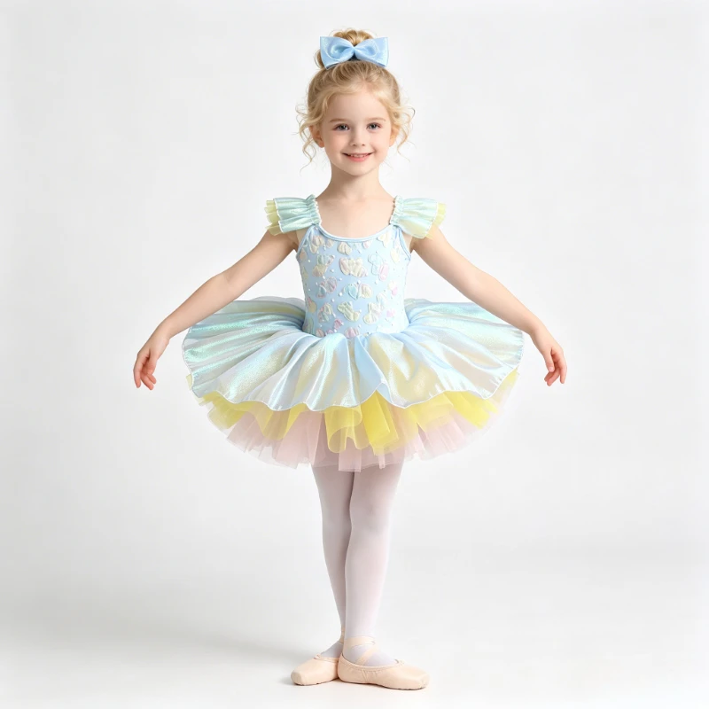 Sequins 3D Flower Petal Ballet Tutu Dress, Iridescent Flutter Sleeves Princess Dance Costume Performance Dance Wear Vestidos
Sequins 3D Flower Petal Ballet Tutu Dress, Iridescent Flutter Sleeves Princess Dance Costume Performance Dance Wear Vestidos
