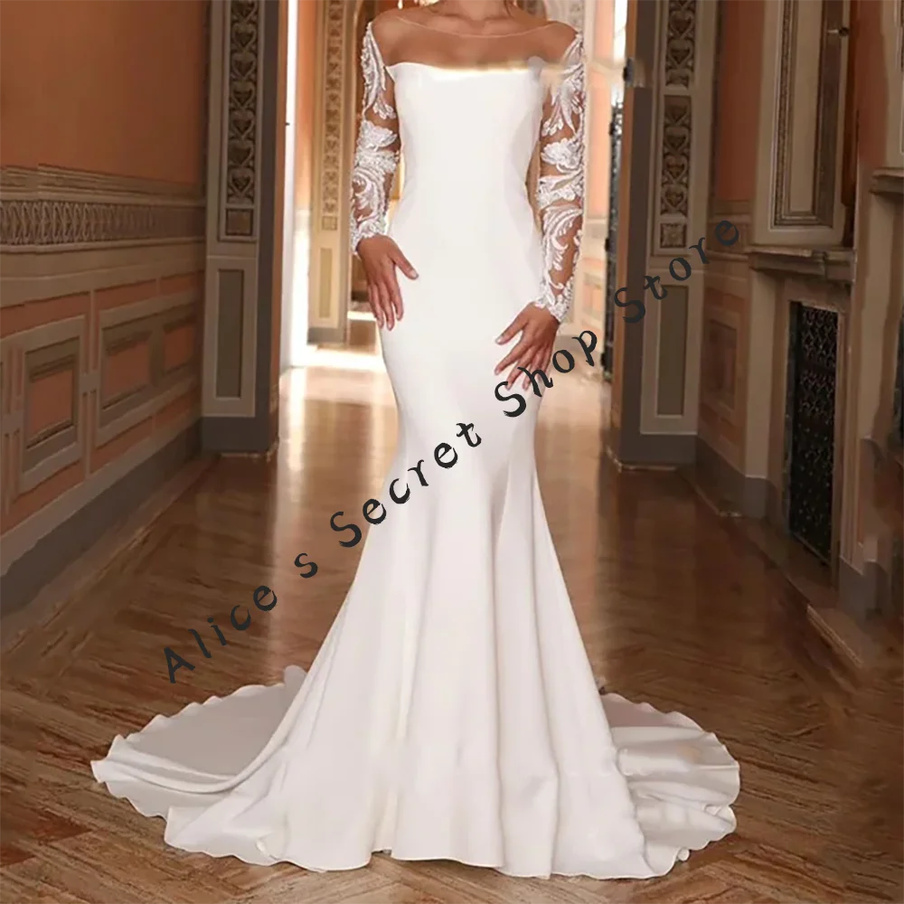 Classic Square Collar Satin Lace Mermaid Bride Wedding Dresses Bridal Gowns Customized
Classic Square Collar Satin Lace Mermaid Bride Wedding Dresses Bridal Gowns Customized
