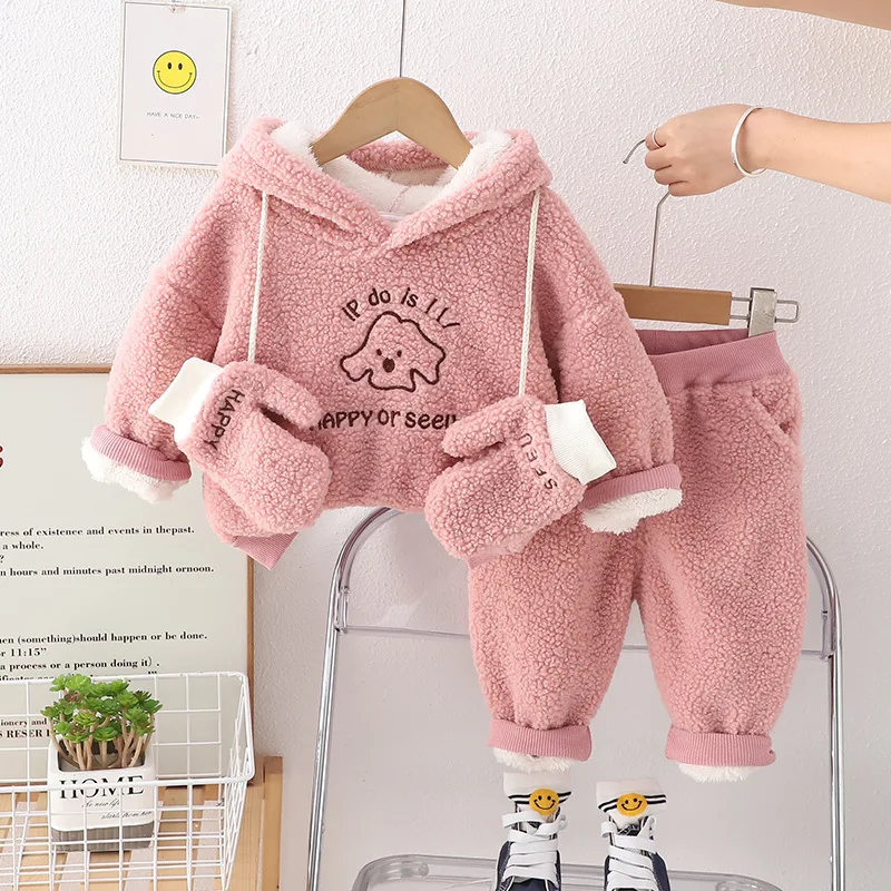Baby Girl Winter Clothes Set Luxury Korea Fashion Cartoon Plush Velvet Hooded Sweaters Pants Kids Clothing Boys Christmas Outfit
Baby Girl Winter Clothes Set Luxury Korea Fashion Cartoon Plush Velvet Hooded Sweaters Pants Kids Clothing Boys Christmas Outfit