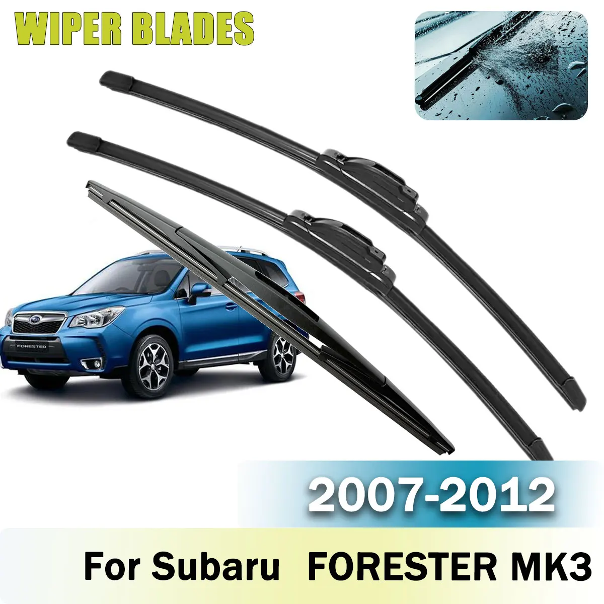 Car Front Rear Wiper Blades Brushes Set 3PCS For Subaru FORESTER MK3 2007-2012 Accessories Window Windscreen Windshield
Car Front Rear Wiper Blades Brushes Set 3PCS For Subaru FORESTER MK3 2007-2012 Accessories Window Windscreen Windshield