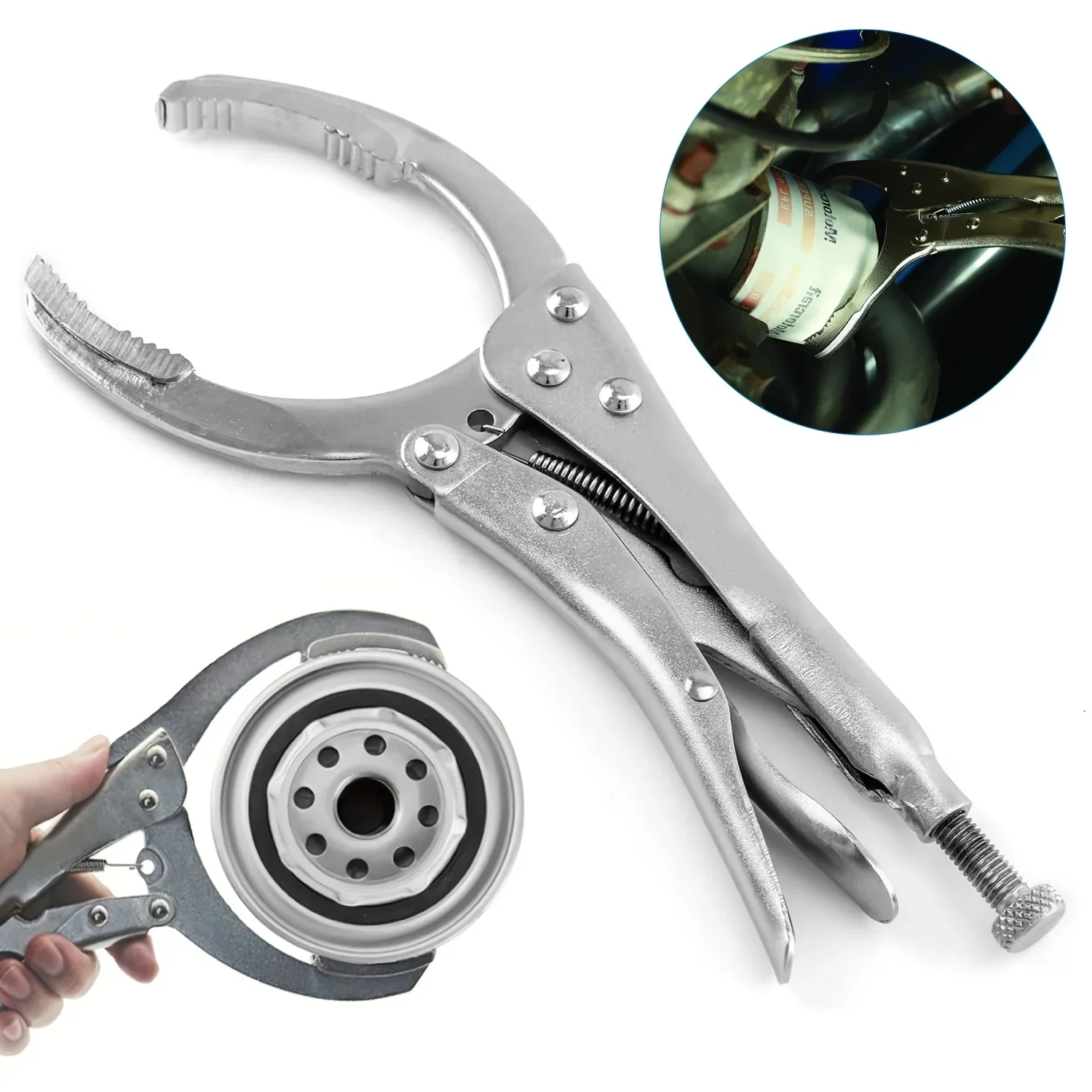 Сверхмощные плоскогубцы для ключей для масляного фильтра, 1 шт. | Инструмент с фиксирующей ручкой 9,5 дюйма для простого снятия и замены фильтра, стальной инструмент
Сверхмощные плоскогубцы для ключей для масляного фильтра, 1 шт. | Инструмент с фиксирующей ручкой 9,5 дюйма для простого снятия и замены фильтра, стальной инструмент