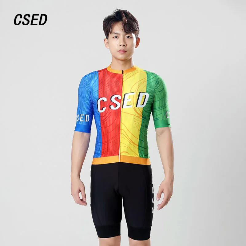 CSED Cycling Jersey Summer Bicycle Riding Bunting Clothes Men's Short Sleeved Soft Top Shirts Bike Clothing Full Zipper Tights
CSED Cycling Jersey Summer Bicycle Riding Bunting Clothes Men's Short Sleeved Soft Top Shirts Bike Clothing Full Zipper Tights