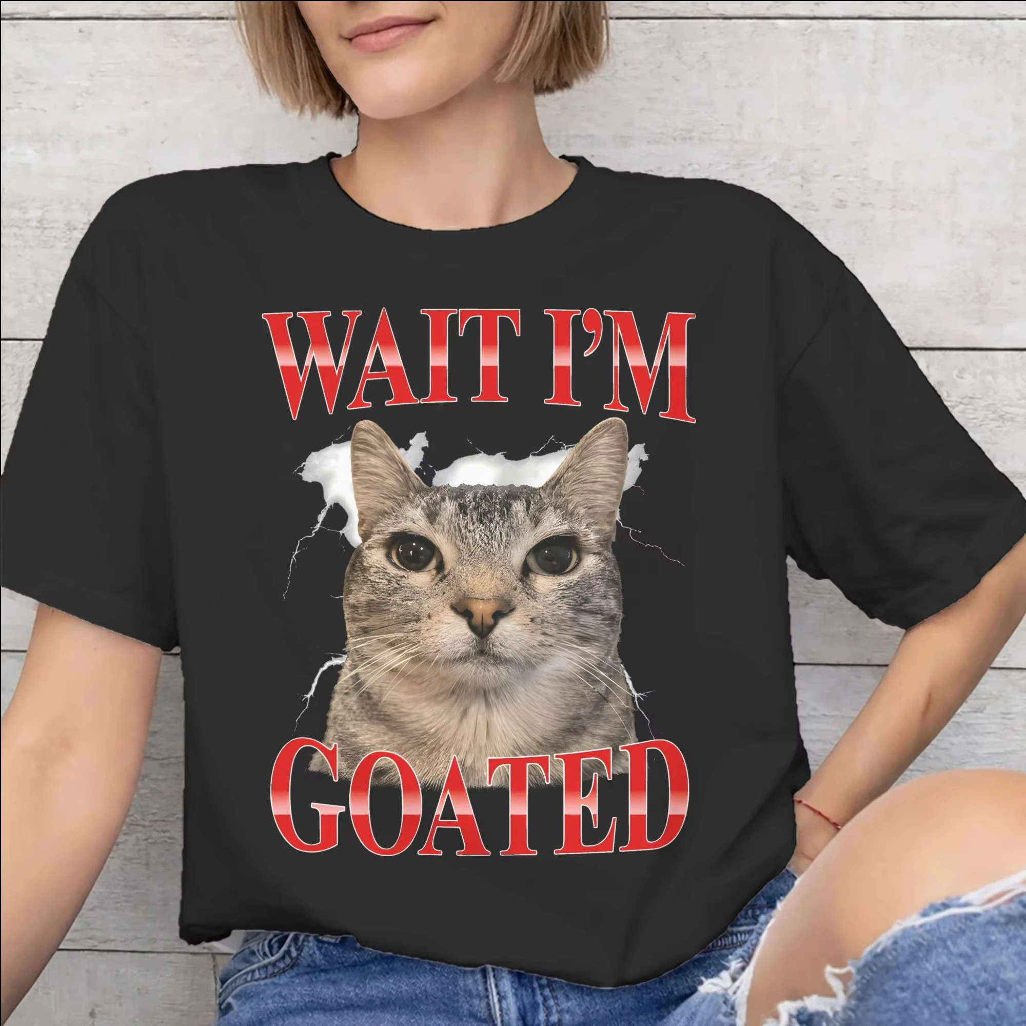 Wait I'M Goated Funny Meme Accessories Unisex Summer Fashion T Shirts 100% Cotton Tee Graphic Printing T-shirt Clothing Tops
Wait I'M Goated Funny Meme Accessories Unisex Summer Fashion T Shirts 100% Cotton Tee Graphic Printing T-shirt Clothing Tops