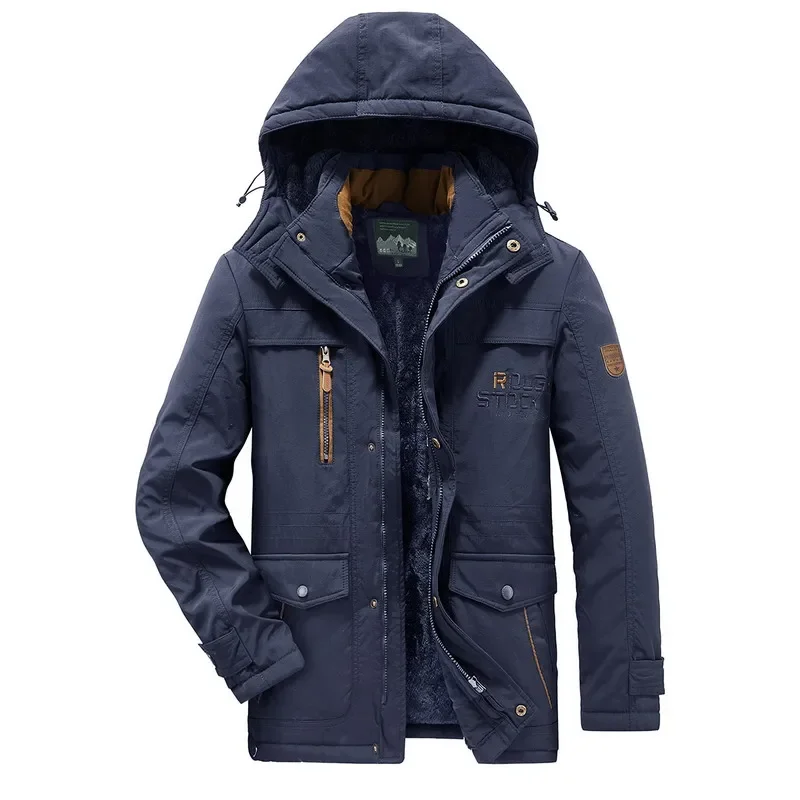 Male Outdoors Coats Men Hooded Parka Casual Long Down Jackets Fleece Warm Tooling Jacket New Winter Good Quality Military Parkas
Male Outdoors Coats Men Hooded Parka Casual Long Down Jackets Fleece Warm Tooling Jacket New Winter Good Quality Military Parkas