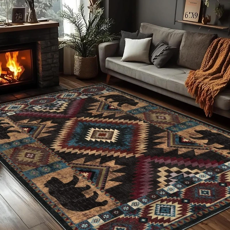 Navajo Ethnic Style Living Room Carpet Creative Geometric Animal Patterns Bedroom Rug American Retro Nordic Style Sofa Mat Tapis
Navajo Ethnic Style Living Room Carpet Creative Geometric Animal Patterns Bedroom Rug American Retro Nordic Style Sofa Mat Tapis