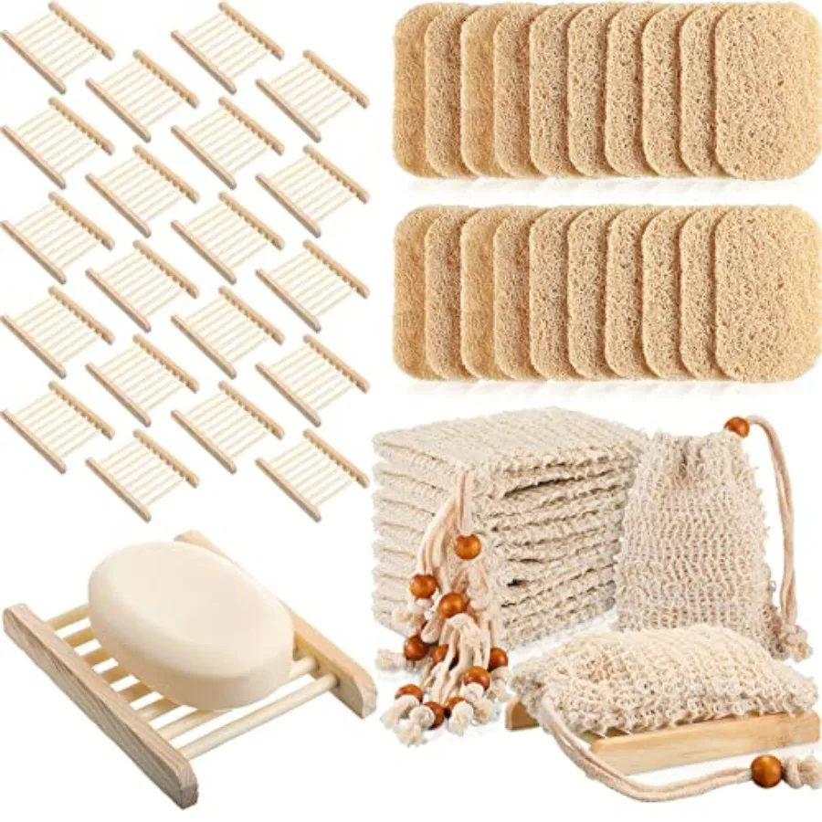 Pcs Soap Accessories Set Including 20 Pcs Wood Soap Holder Soap Dishes for Bar Soap Tray, 20 Pcs Soap Saver Bag Exfoliating Soa
Pcs Soap Accessories Set Including 20 Pcs Wood Soap Holder Soap Dishes for Bar Soap Tray, 20 Pcs Soap Saver Bag Exfoliating Soa