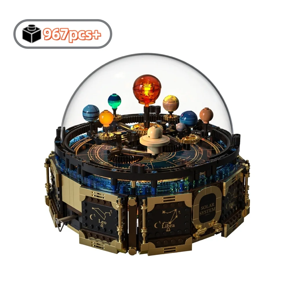 STEM Solar System Building Blocks 967pcs Motorized Rotating Model with Light and Music Box Educational Science Toy Gift for Kids
STEM Solar System Building Blocks 967pcs Motorized Rotating Model with Light and Music Box Educational Science Toy Gift for Kids
