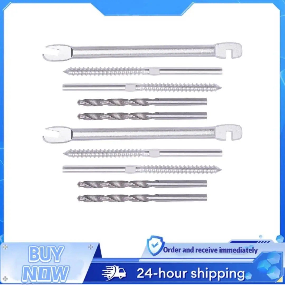 Комплект поручней из нержавеющей стали T316 морского класса, 70/100 шт., для стального троса 1/8 дюйма, левая/правая резьба, для самостоятельной установки на лестницы/балконы
Комплект поручней из нержавеющей стали T316 морского класса, 70/100 шт., для стального троса 1/8 дюйма, левая/правая резьба, для самостоятельной установки на лестницы/балконы