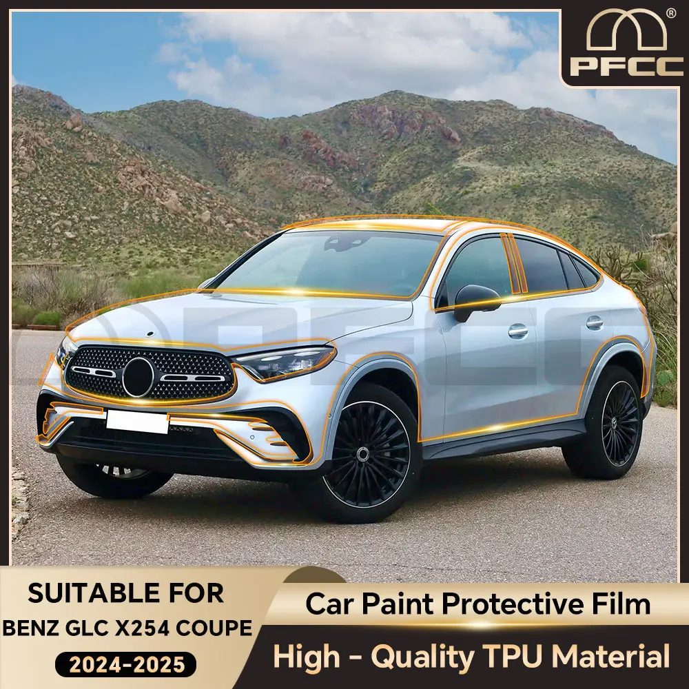 Paint Protection Film for Mercedes-Benz GLC X254 Coupe 2024 2025 TPU Car Anti Scratch Pre-Cut Car Body Clear Bra Clear Bra PPF
Paint Protection Film for Mercedes-Benz GLC X254 Coupe 2024 2025 TPU Car Anti Scratch Pre-Cut Car Body Clear Bra Clear Bra PPF