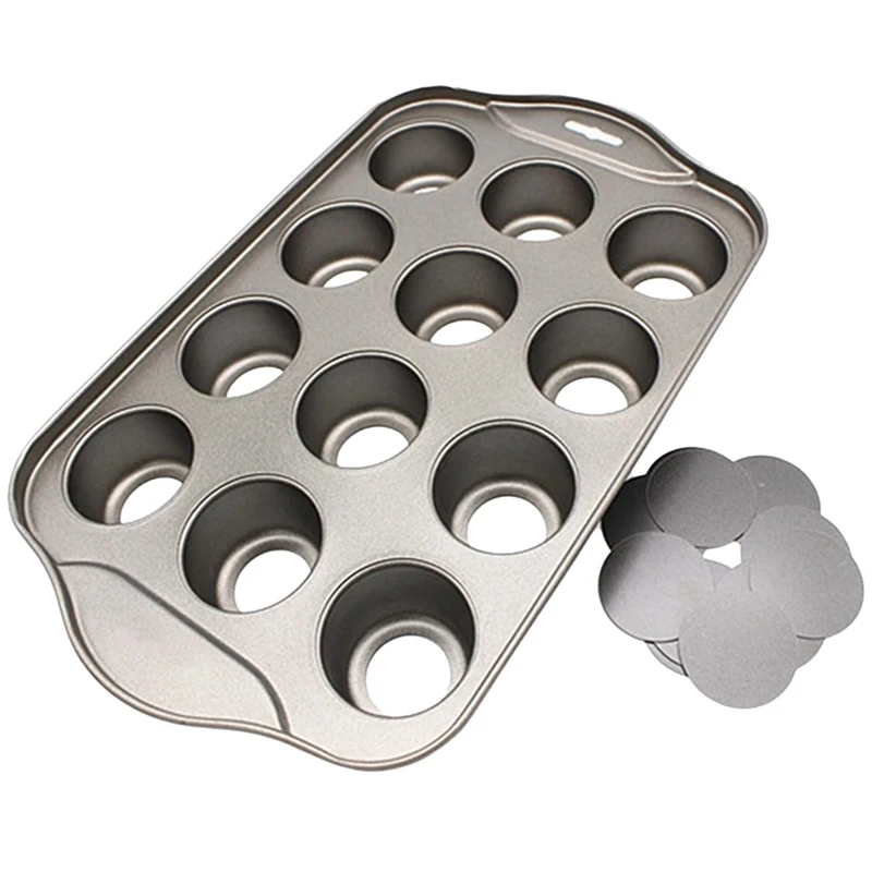 MAKE-Kitchen 12 Grid Baking Cake Tray Cheesecake Cups Non-Stick Cupcake Baking Pan Kitchen Tools
MAKE-Kitchen 12 Grid Baking Cake Tray Cheesecake Cups Non-Stick Cupcake Baking Pan Kitchen Tools