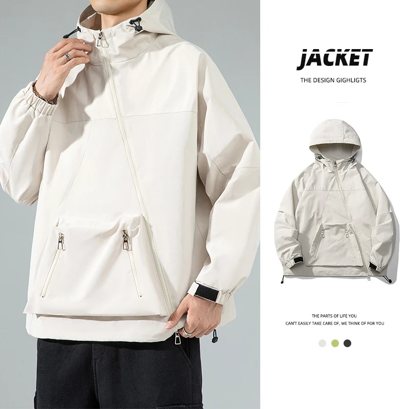 Мужская функциональная куртка для активного отдыха с молнией и косым воротником, ветрозащитная, для работы, весна-осень, модный брендовый костюм для горного туризма
Мужская функциональная куртка для активного отдыха с молнией и косым воротником, ветрозащитная, для работы, весна-осень, модный брендовый костюм для горного туризма