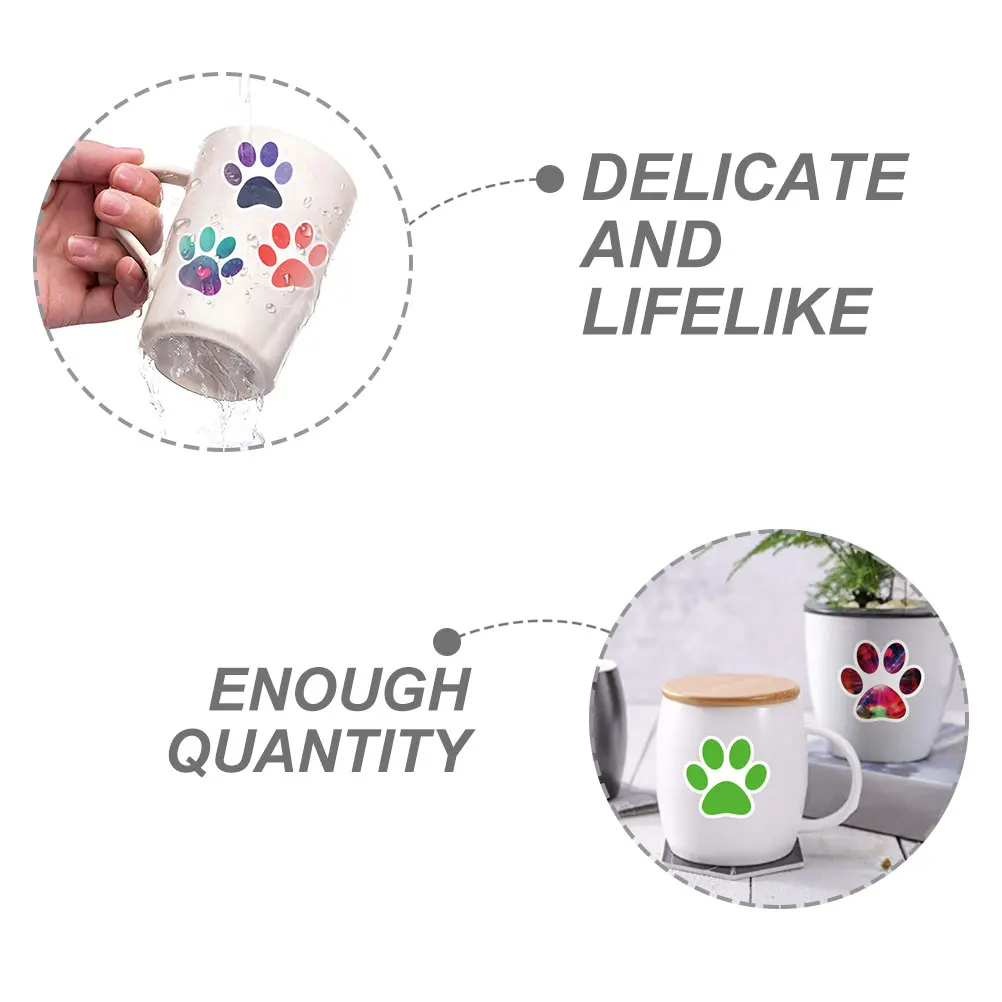 60Pcs Adorable Paw Decal Stickers for Scrapbooking, Dog Paw Pattern Water Bottle Stickers, Cute Cartoon Graffiti Stickers
60Pcs Adorable Paw Decal Stickers for Scrapbooking, Dog Paw Pattern Water Bottle Stickers, Cute Cartoon Graffiti Stickers