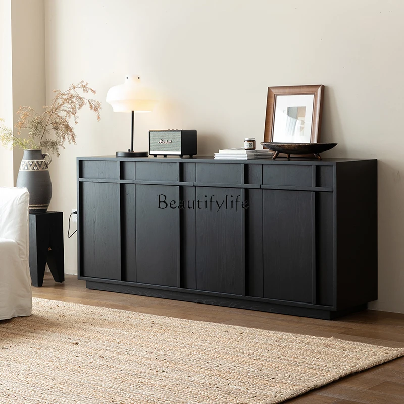 Nordic solid wood dining side cabinet simple household living room wall tea cabinet
Nordic solid wood dining side cabinet simple household living room wall tea cabinet