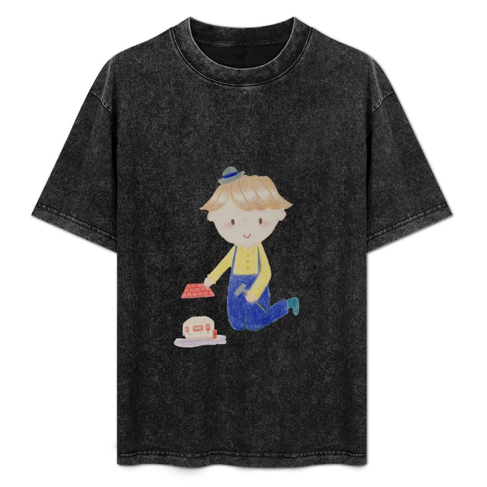 Little Boy Building a House T-Shirt Plus Size Basic Short Sleeve Top
Little Boy Building a House T-Shirt Plus Size Basic Short Sleeve Top