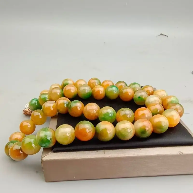 Handmade 12MM High quality natural jade bead necklace Emotional Day Colorful Dark Matter Diy Karma Pray Souvenir
Handmade 12MM High quality natural jade bead necklace Emotional Day Colorful Dark Matter Diy Karma Pray Souvenir