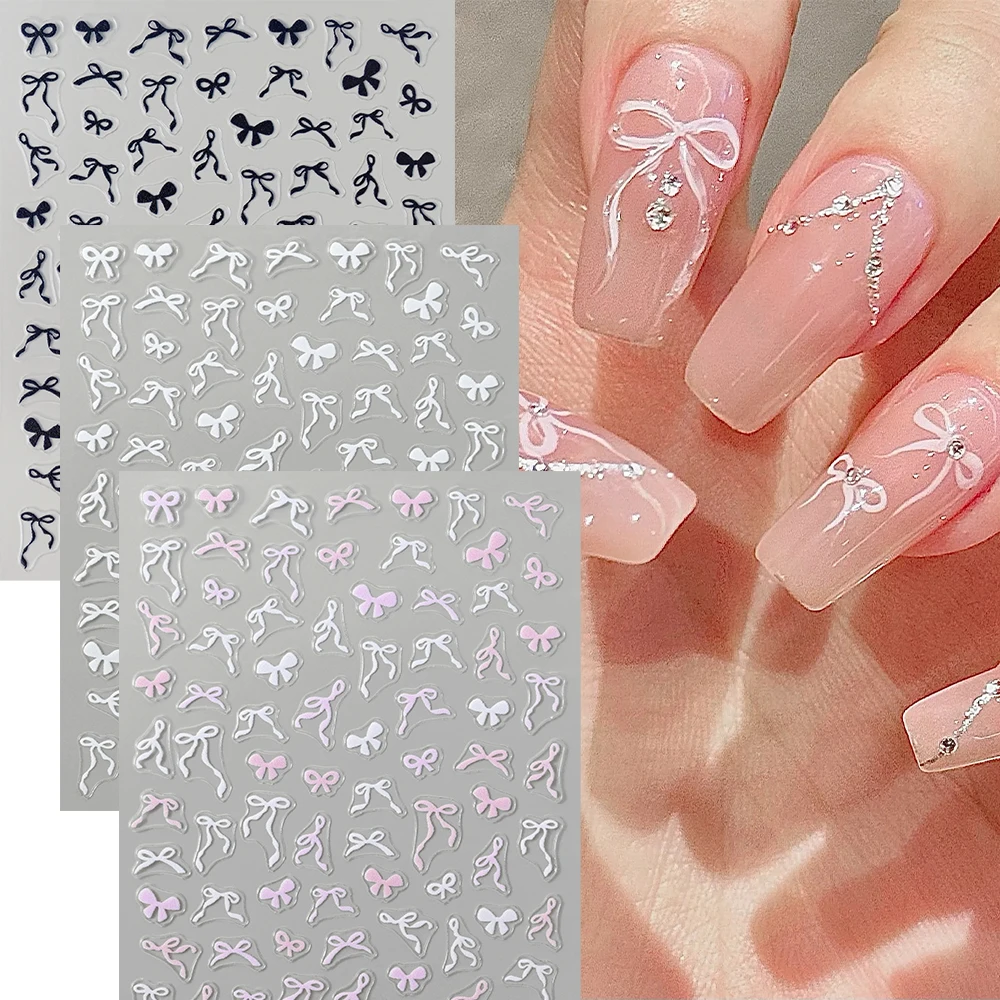 1/3pcs 5D Bowknot Ribbon Nail Stickers Mini Kawaii Lace Bow Tie Design Self-Adhesive Nail Art Decals DIY Manicure Supplies Decor
1/3pcs 5D Bowknot Ribbon Nail Stickers Mini Kawaii Lace Bow Tie Design Self-Adhesive Nail Art Decals DIY Manicure Supplies Decor