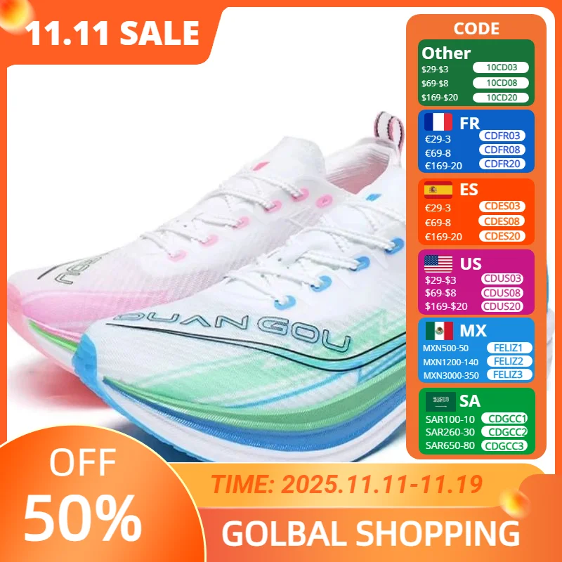 DuanGou Мужская спортивная обувь Нейлоновая карбоновая обувь для бега Спортивная износостойкая легкая тренировочная обувь для фитнеса Женская
DuanGou Мужская спортивная обувь Нейлоновая карбоновая обувь для бега Спортивная износостойкая легкая тренировочная обувь для фитнеса Женская