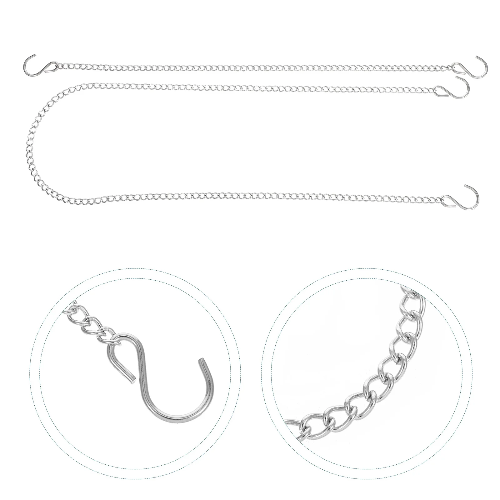 6Pcs Hanging Chain for Posters Signs and Plants Black Steel Durable Chains Adjustable for Indoor Outdoor Displays
6Pcs Hanging Chain for Posters Signs and Plants Black Steel Durable Chains Adjustable for Indoor Outdoor Displays