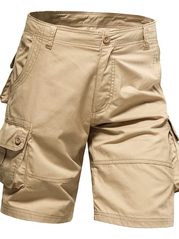 Trendy Men's Workwear Pants Summer Loose Casual Shorts Six-Pocket Belted Mid-Waist Cotton Shorts Khaki Straight Leg Trousers
Trendy Men's Workwear Pants Summer Loose Casual Shorts Six-Pocket Belted Mid-Waist Cotton Shorts Khaki Straight Leg Trousers