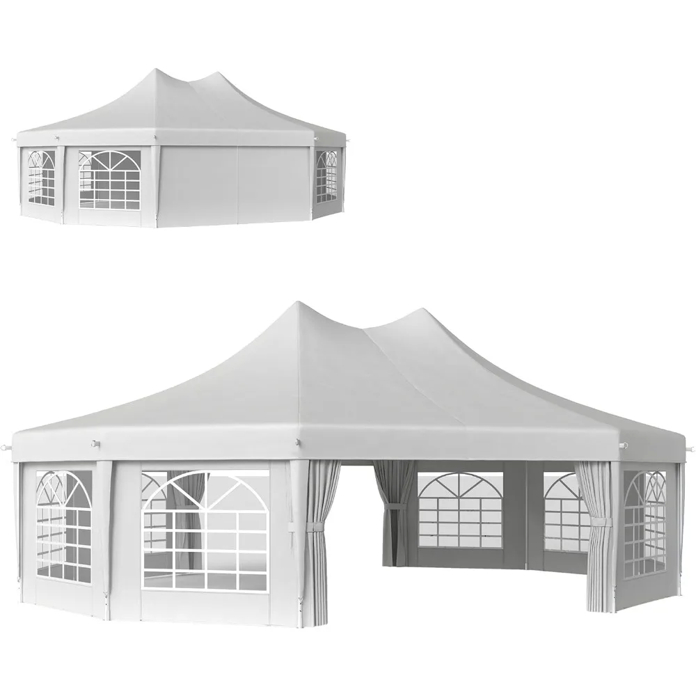 29 X 21 Ft Party Tent, Outdoor Wedding Tent with Sidewalls, 2 Doors and 8 Windows for Party
29 X 21 Ft Party Tent, Outdoor Wedding Tent with Sidewalls, 2 Doors and 8 Windows for Party