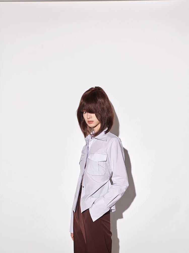 pical Me AW20 Women's irt Slim Fit arp Collar Decorative Line Cotton Blend Faionable Ladies' irt
pical Me AW20 Women's irt Slim Fit arp Collar Decorative Line Cotton Blend Faionable Ladies' irt