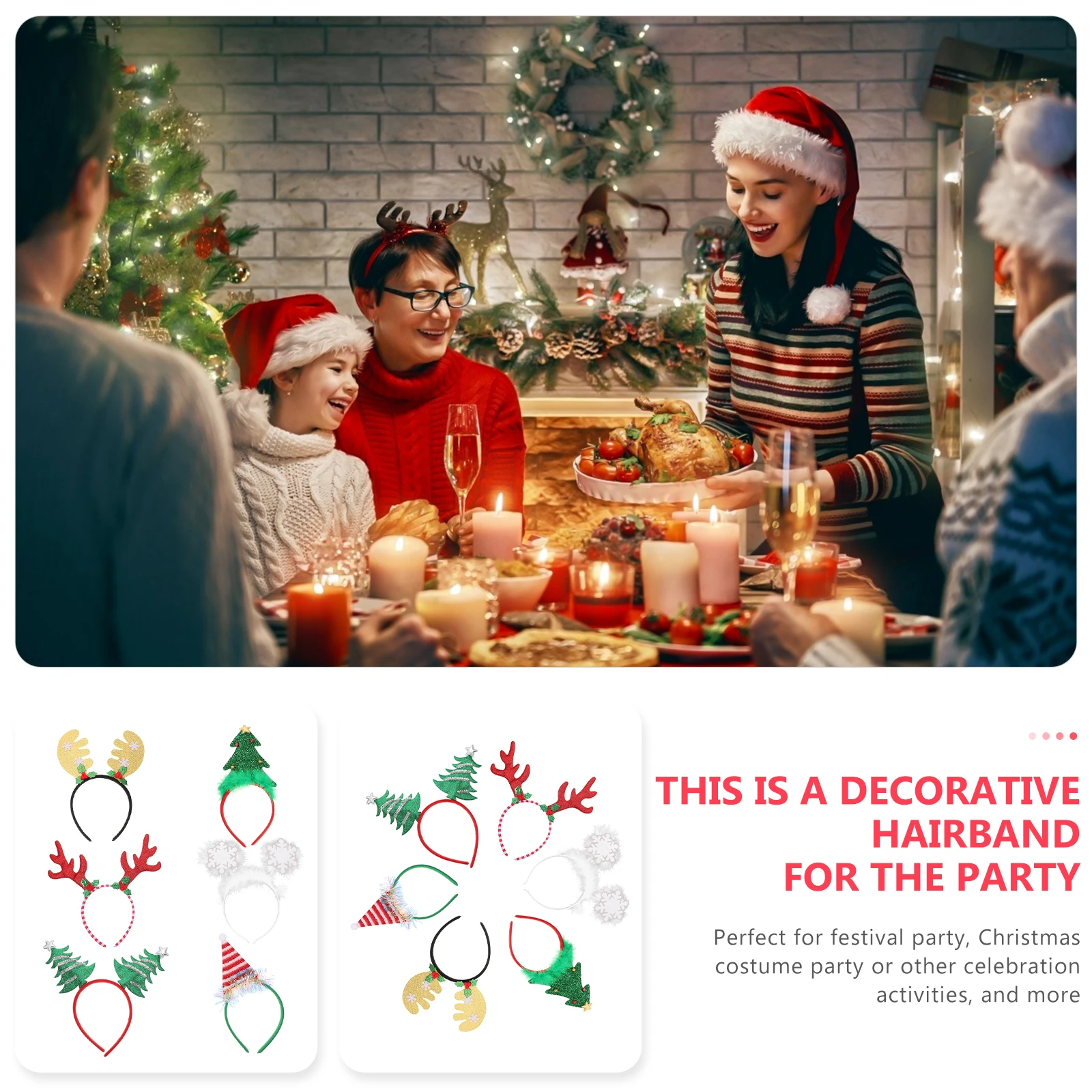 6pcs Christmas Hair Hoops Decorative Cartoon Chic Hair Wear Kids Festive Accessories Child Party Headdress Holiday Gift
6pcs Christmas Hair Hoops Decorative Cartoon Chic Hair Wear Kids Festive Accessories Child Party Headdress Holiday Gift