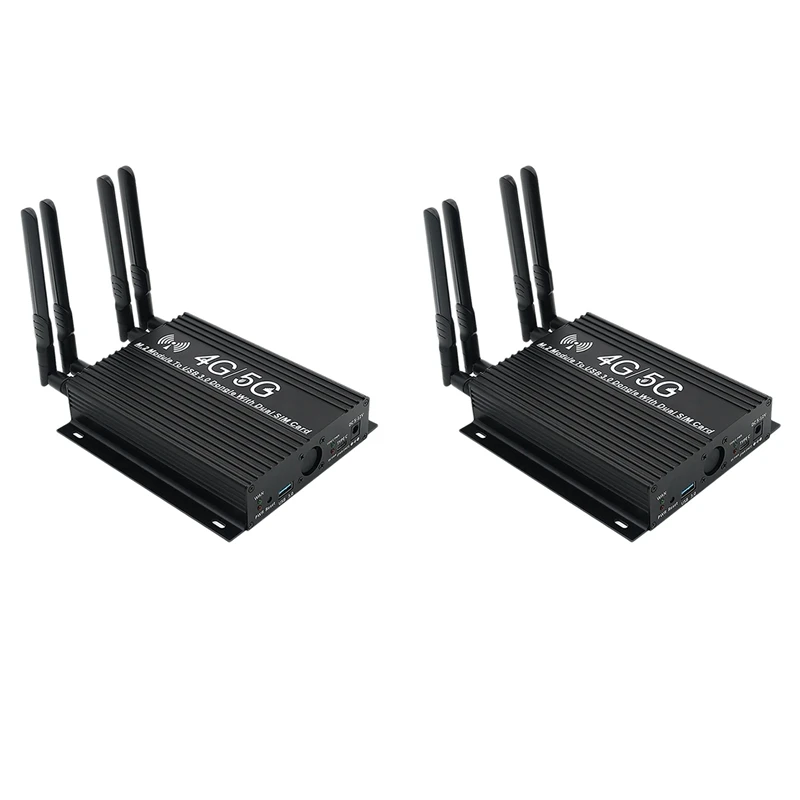 2X NGFF(M.2) 4G/5G Module To USB 3.0 Adapter With Cooler Fan/Dual SIM Card Slot And Auxiliary Power
2X NGFF(M.2) 4G/5G Module To USB 3.0 Adapter With Cooler Fan/Dual SIM Card Slot And Auxiliary Power