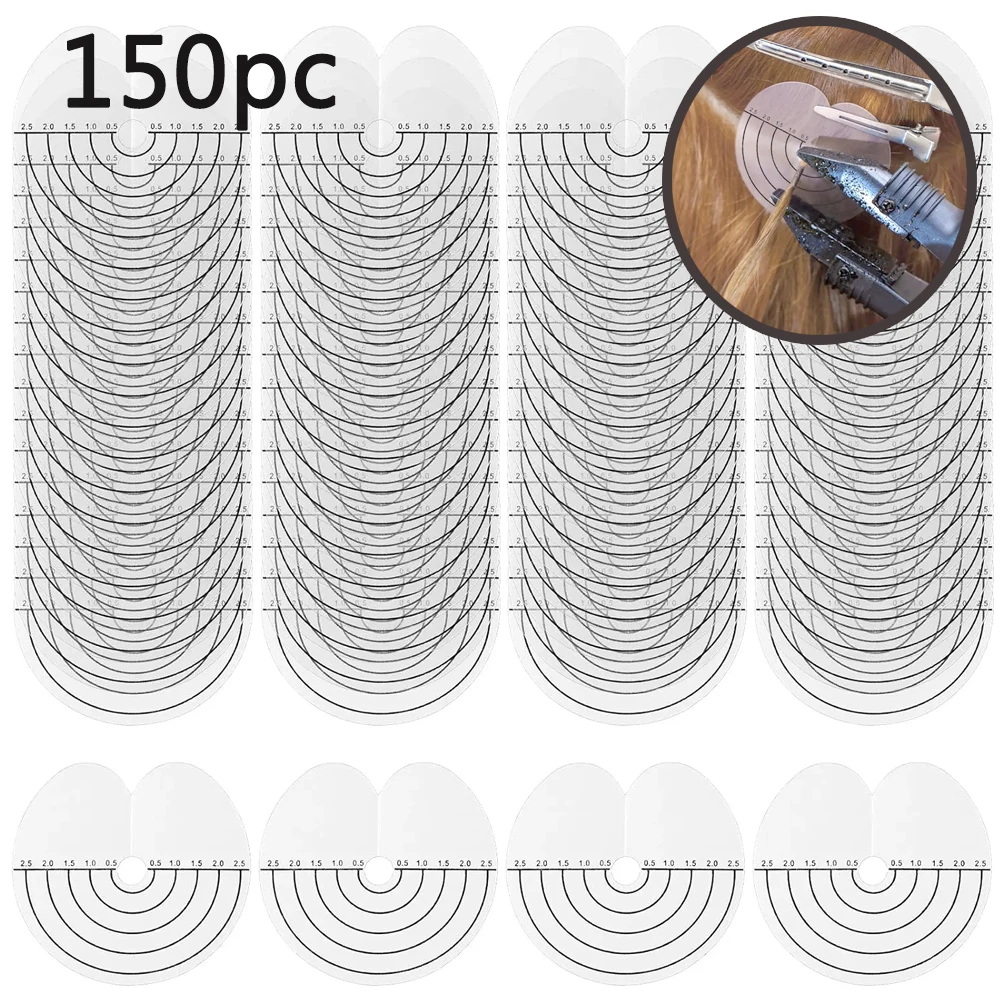 150 Pcs Heat Shield Guards with Round Single-hole Shield Fusion Glue Protector Templates Clear for Hair Extensions Protector
150 Pcs Heat Shield Guards with Round Single-hole Shield Fusion Glue Protector Templates Clear for Hair Extensions Protector
