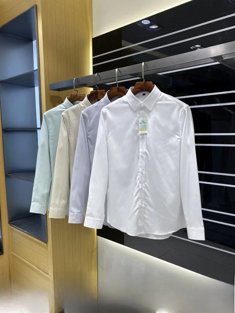High-End Business Series Long Velvet Cotton Lyocell Silk Blend Casual Long Sleeve Shirt for Men Spring Summer Versatile
High-End Business Series Long Velvet Cotton Lyocell Silk Blend Casual Long Sleeve Shirt for Men Spring Summer Versatile