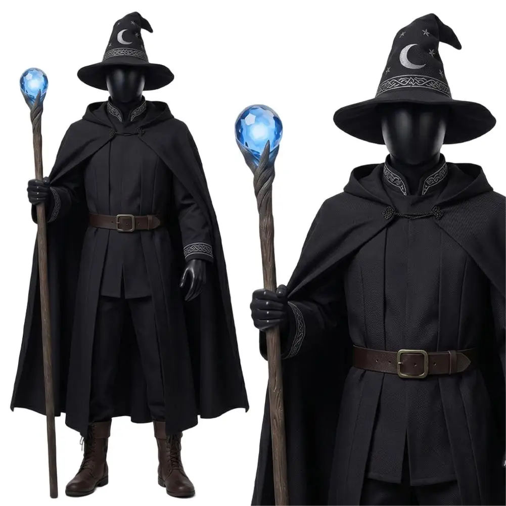 Halloween Cosplay Wizard Cloth Top Pants Cloak Hat Red Grey Black Party Disguise Roleplay Outfit Suit Halloween Costume Carnival
Halloween Cosplay Wizard Cloth Top Pants Cloak Hat Red Grey Black Party Disguise Roleplay Outfit Suit Halloween Costume Carnival