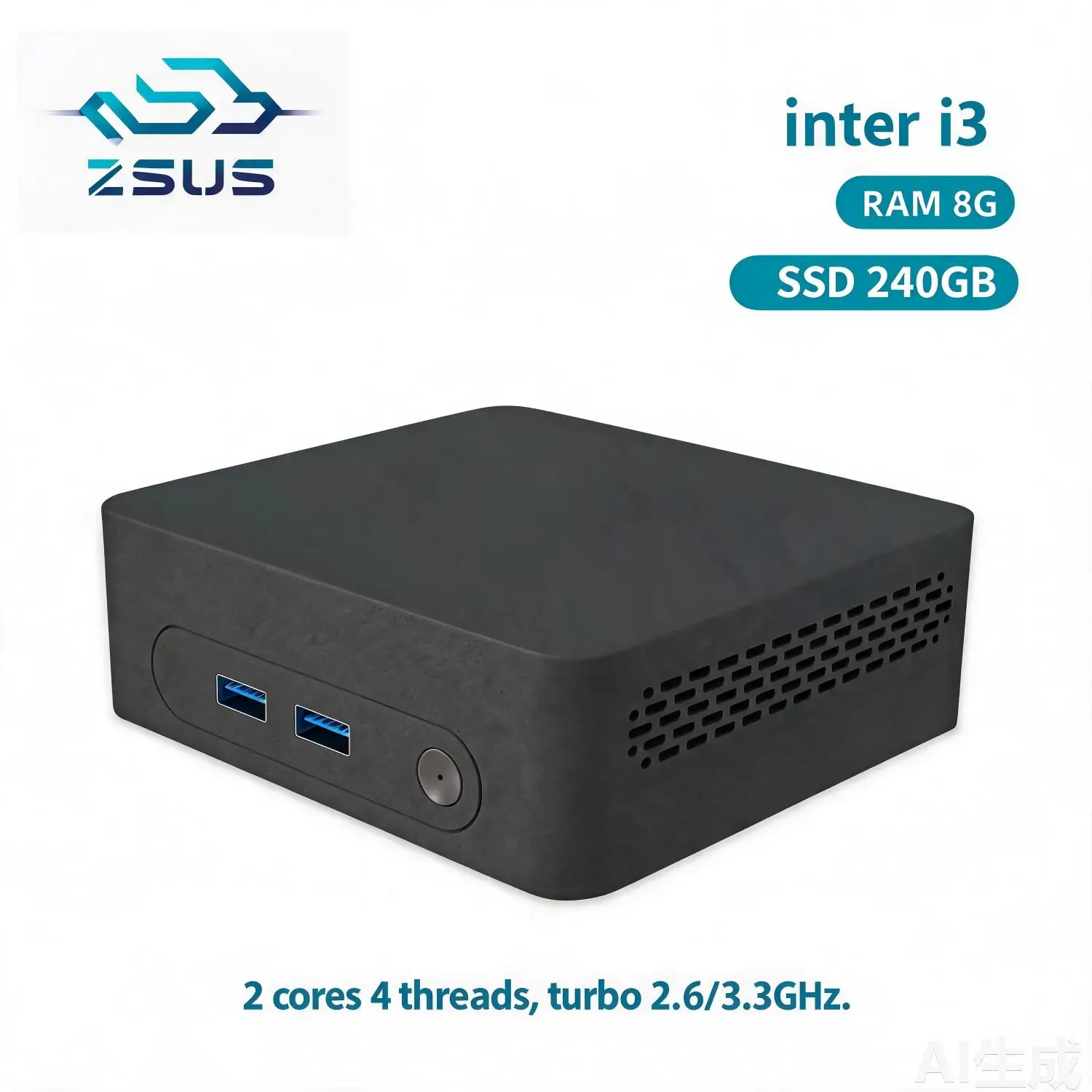 ZSUS i3 Mini PC Intel Celeron Desktop Gaming Computer 8GB 16GB 128GB 240GB DDR4 USB3.0
ZSUS i3 Mini PC Intel Celeron Desktop Gaming Computer 8GB 16GB 128GB 240GB DDR4 USB3.0