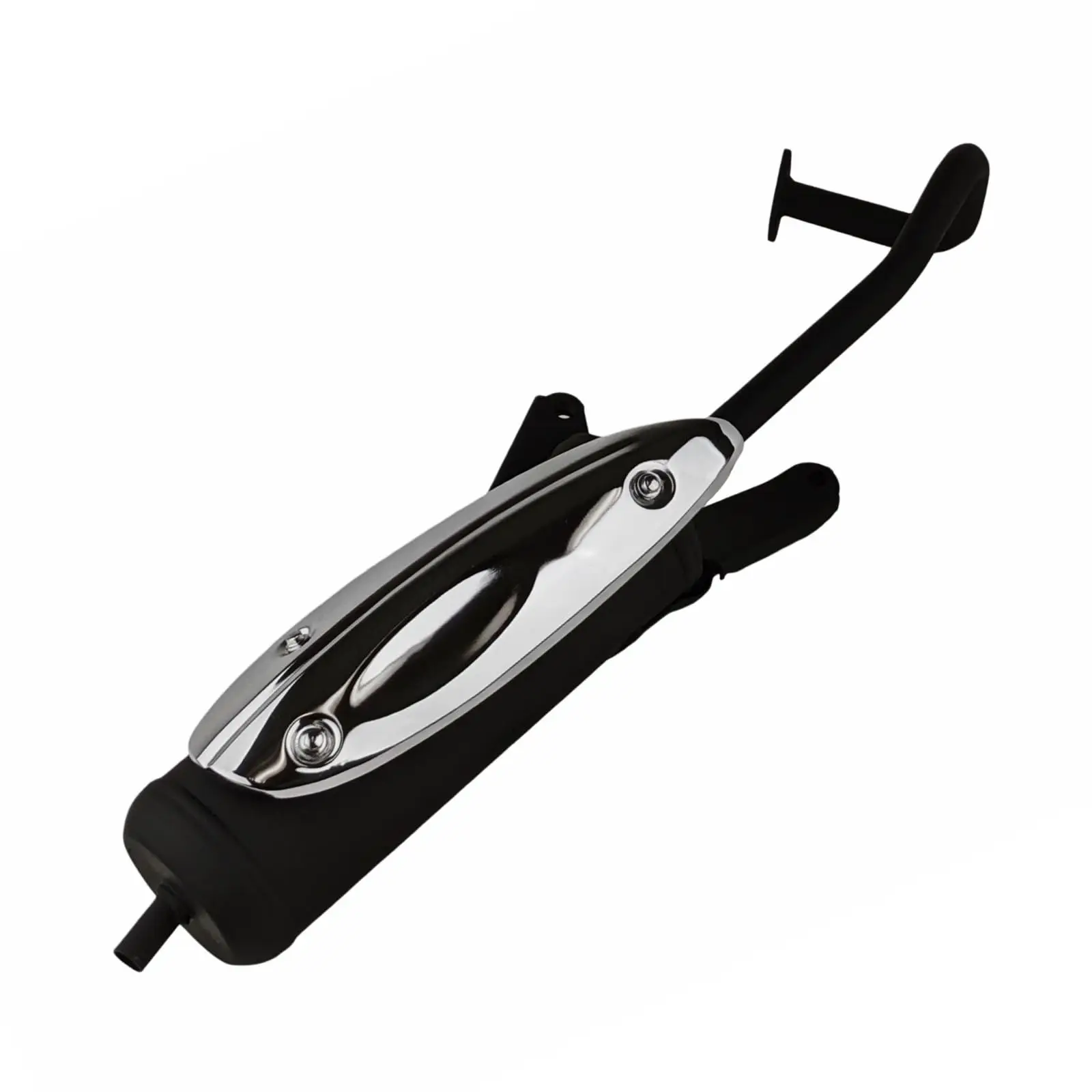 Chrome Exhaust Muffler With Heat Shield For 49cc-80cc GY6 QMB139 Engine Scooters
Chrome Exhaust Muffler With Heat Shield For 49cc-80cc GY6 QMB139 Engine Scooters