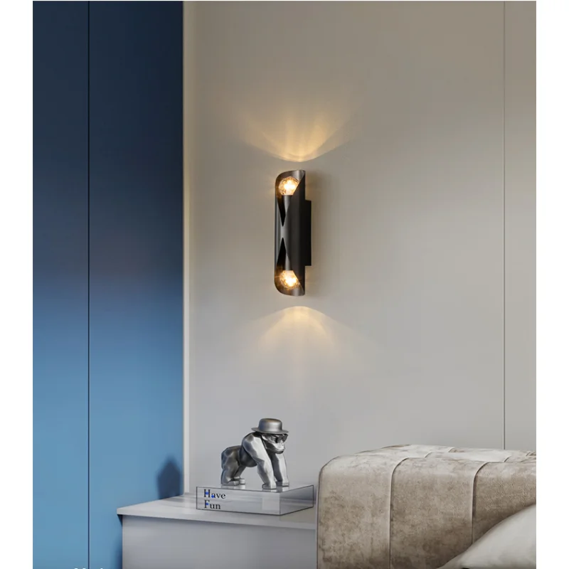 All copper wall lamp bedroom bedside lamp simple and minimal light luxury living room room creative lamps
All copper wall lamp bedroom bedside lamp simple and minimal light luxury living room room creative lamps