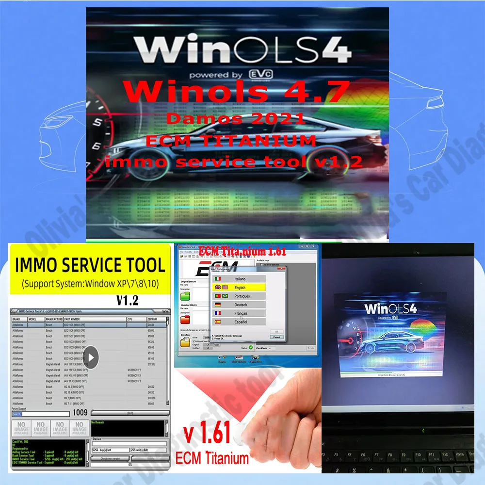 Winols 4.7 Full Activated OBD2 Scanner Car accessories Software +2021 Damos Multi-language+ ECM TITANIUM 1.61+ IMMO SERVICE Tool
Winols 4.7 Full Activated OBD2 Scanner Car accessories Software +2021 Damos Multi-language+ ECM TITANIUM 1.61+ IMMO SERVICE Tool