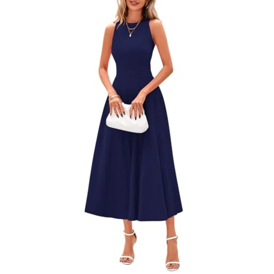 PRETTYGARDEN Spring Casual Dresses for Women 2026 Summer Business Work Midi Sleeveless A Line Pleated Cocktail Dress
PRETTYGARDEN Spring Casual Dresses for Women 2026 Summer Business Work Midi Sleeveless A Line Pleated Cocktail Dress