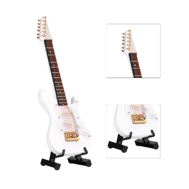 Electric guitar model, mini wooden electric guitar ornament, music training teacher birthday company gift
Electric guitar model, mini wooden electric guitar ornament, music training teacher birthday company gift