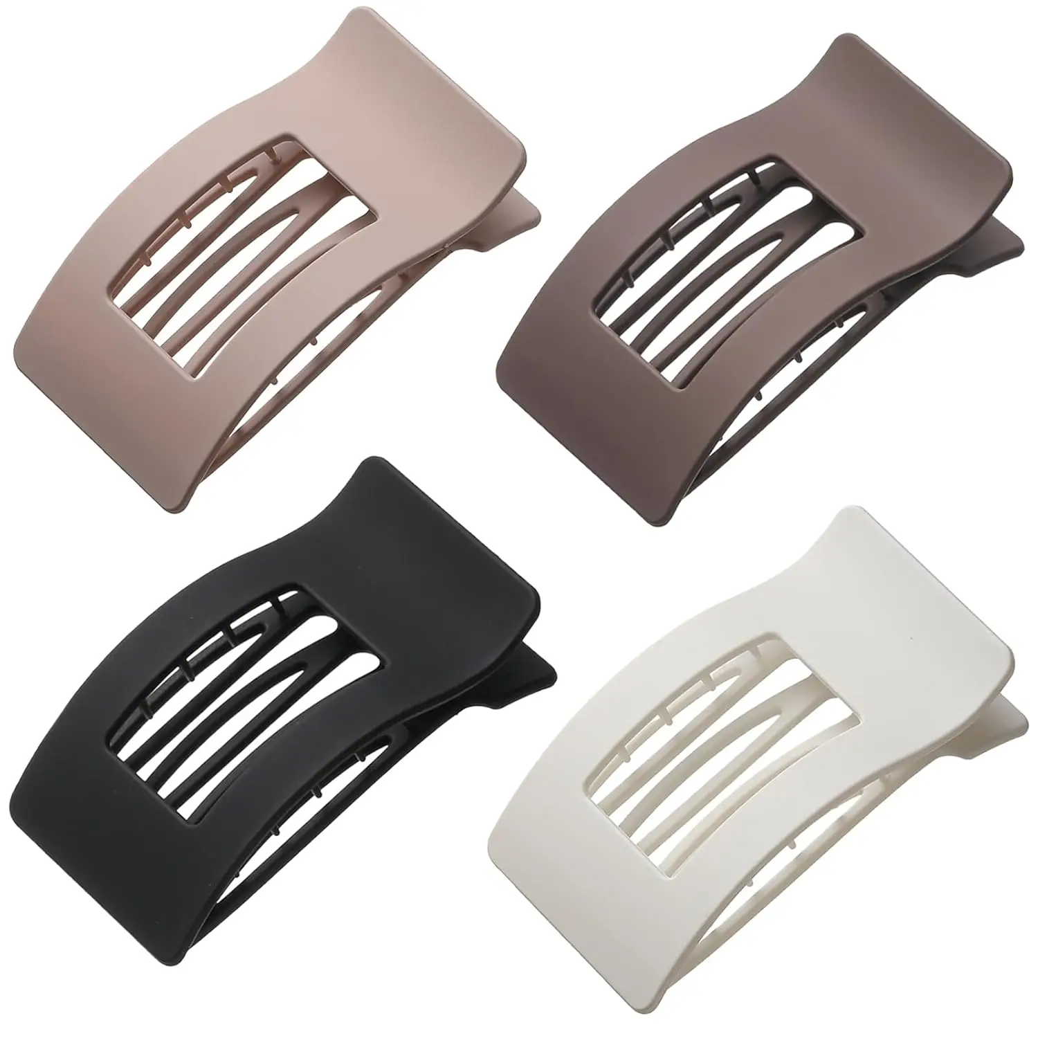 Large Flat Hair Clips for Women, Rectangle Claw Clips for Thick or Thin Hair, Strong Hold, No Crease
Large Flat Hair Clips for Women, Rectangle Claw Clips for Thick or Thin Hair, Strong Hold, No Crease