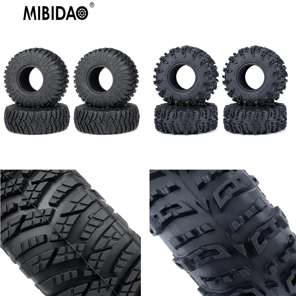 MIBIDAO 4PCS 1.3" Rubber Wheel Tires 70MM For 1/18 TRX4-M RC Crawler Car Upgrade Parts
MIBIDAO 4PCS 1.3" Rubber Wheel Tires 70MM For 1/18 TRX4-M RC Crawler Car Upgrade Parts