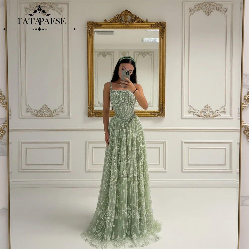 Изысканные вечерние платья FATAPAESE цвета шалфейной зелени 2026 года с индивидуальным дизайном, стразами, бисером и тюлем, для выпускного вечера, вечерние платья в стиле Дубай, сексуальные вечерние наряды
Изысканные вечерние платья FATAPAESE цвета шалфейной зелени 2026 года с индивидуальным дизайном, стразами, бисером и тюлем, для выпускного вечера, вечерние платья в стиле Дубай, сексуальные вечерние наряды