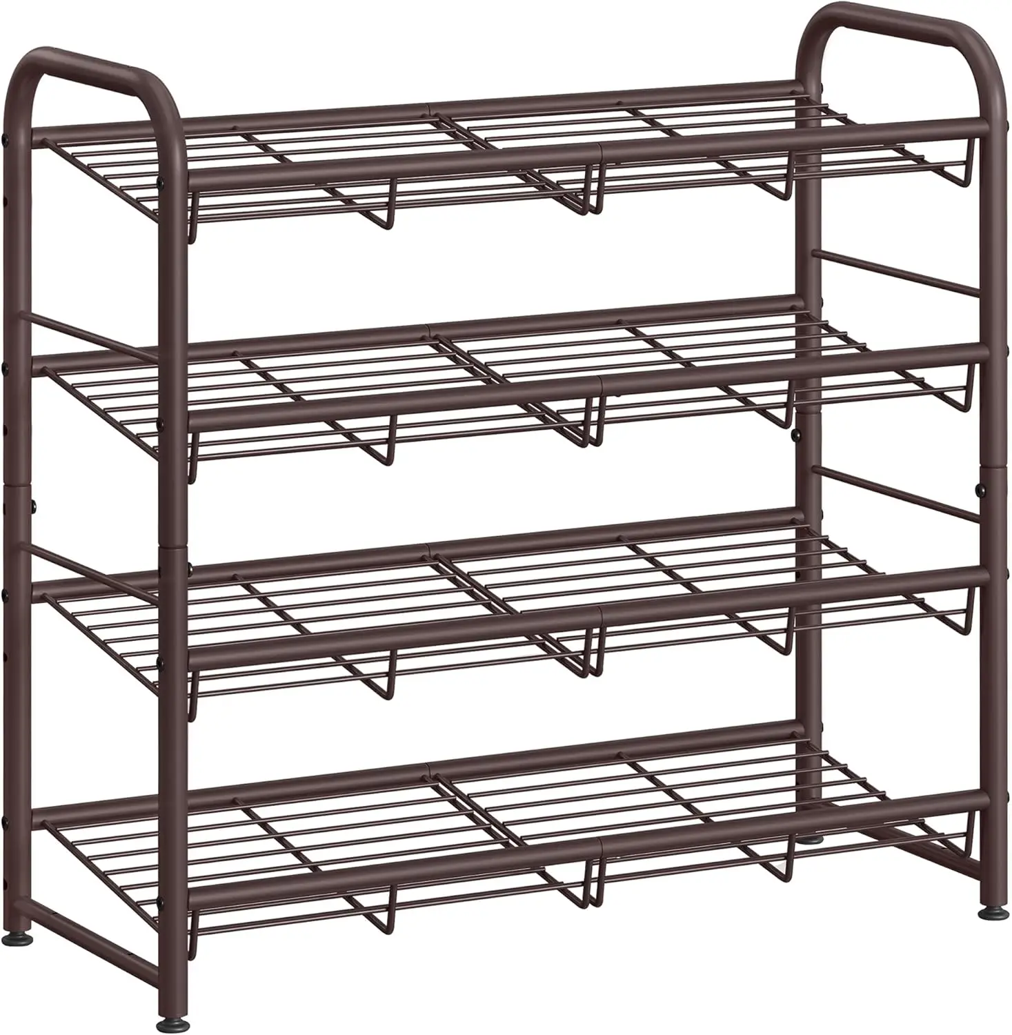SONGMICS Stackable Shoe Rack, 4 Tier Metal Shoes Rack Storage Shelf, Holds up to 16 Pairs Shoes, Adjustable Slanted She
SONGMICS Stackable Shoe Rack, 4 Tier Metal Shoes Rack Storage Shelf, Holds up to 16 Pairs Shoes, Adjustable Slanted She