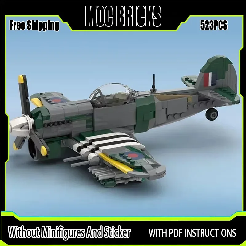 Moc Building Bricks Military Aircraft Model Hawker Typhoon Fighter Technology Modular Blocks Gift Christmas Toy DIY Set Assembly
Moc Building Bricks Military Aircraft Model Hawker Typhoon Fighter Technology Modular Blocks Gift Christmas Toy DIY Set Assembly