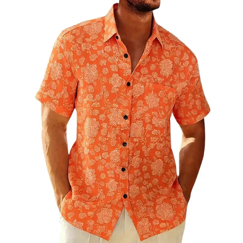 Men's Summer Fashion Hydrangea Short Sleeve Hawaiian Shirt Casual Beach Holiday Shirts Stylish Printed Mens Clothing
Men's Summer Fashion Hydrangea Short Sleeve Hawaiian Shirt Casual Beach Holiday Shirts Stylish Printed Mens Clothing