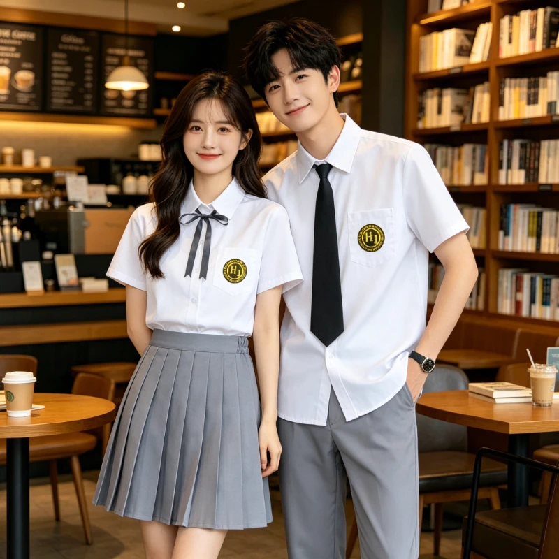 JK College Style White Shirt Uniform Set For Students, Suitable For Graduation, Chorus, Recitation And Daily Campus Class Wear
JK College Style White Shirt Uniform Set For Students, Suitable For Graduation, Chorus, Recitation And Daily Campus Class Wear